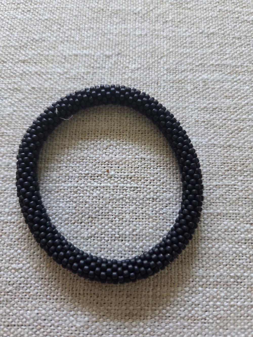 Sashka Co. Black Matte Seed Bead Bracelet